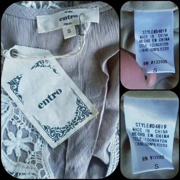 👽 free spirit Boho hippie people Crochet Lace Trim Swing Slip Dress NEW! - Picture 7 of 8